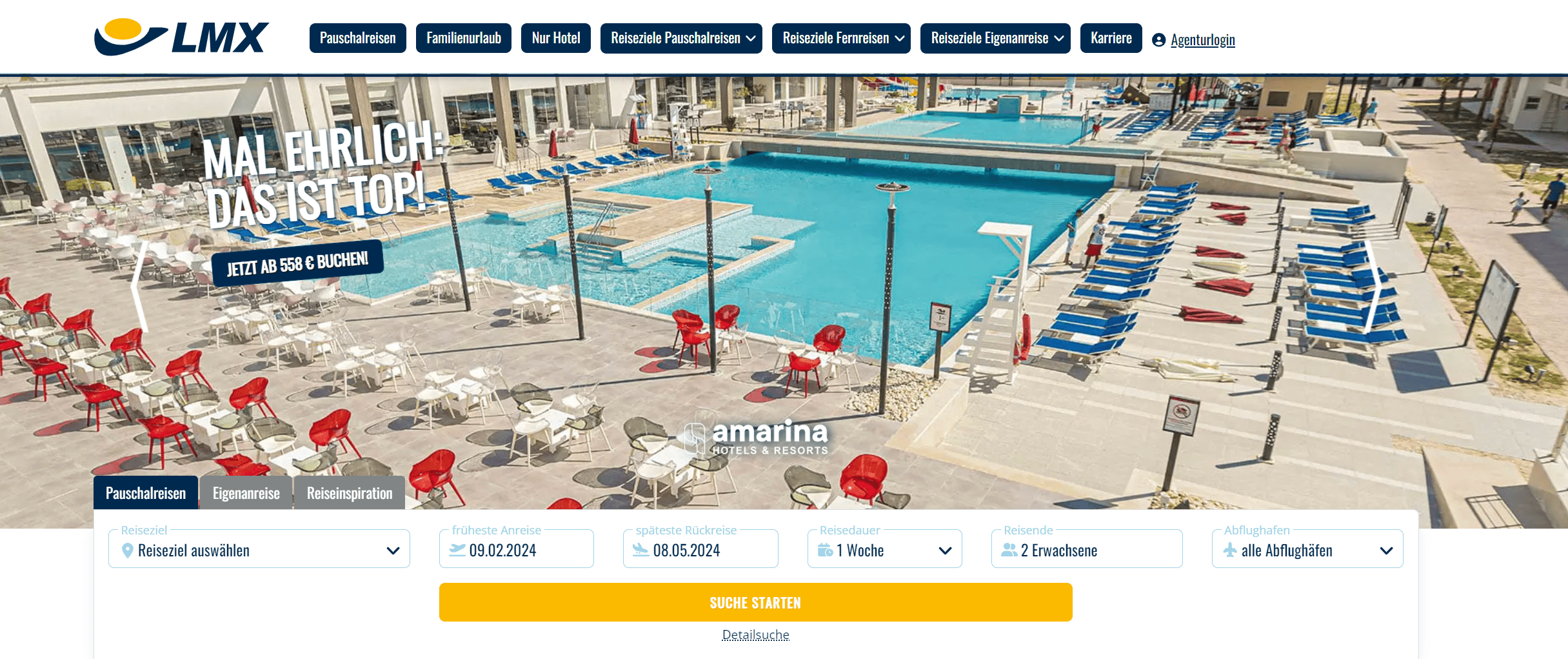 Stránka LMX Touristik